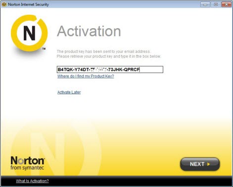 Norton antivirus product code enter